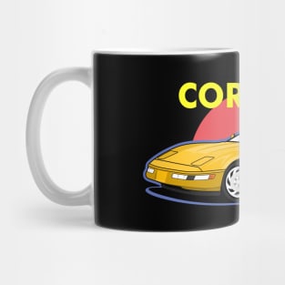 chevy corve c4 American car Mug